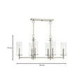 thumbnail image 2 of Designers Fountain Harlowe Satin Platinum 6 Light Island Pendant, 87286-SP, 2 of 5