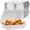 9x6 inch 27 oz, variant on 8 inch 34 oz with 3 compartment Food Storage Containers, Meal Prep Clamshell Jars