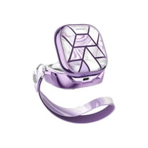 i-Blason Cosmo - Case for wireless earbuds - thermoplastic polyurethane (TPU) - purple marble - for Samsung Galaxy Buds Live, Buds Pro, Buds2