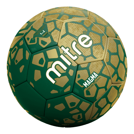 Mitre Magma Soccer Ball  Green and Gold  Size 5