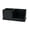 Black, variant on Multi Use Bathroom Toothbrush Holder with 3 Compartments, Storage Organizer for Toothpaste Electric Toothbrush Razor and Other Items, Resin Soft Touch Cosmetic Holder for Counter