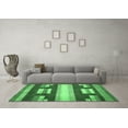thumbnail image 3 of Ahgly Company Indoor Rectangle Abstract Emerald Green Modern Area Rugs, 8' x 10', 3 of 4