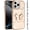 Gold, variant on XPM for iPhone 16 Pro Max (6.9") Phone Case, Glitter 3D Butterfly Design Bling Metallic Edge Hybrid Stand Drop Protection TPU Shockproof Cover for Iphone 16 Pro Max (Gold)