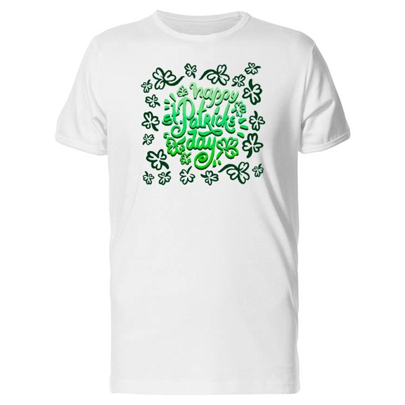 Clover Pattern St Patricks Tee Men's -Image by Shutterstock