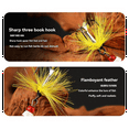 thumbnail image 4 of Composite Sequins Rotating Sequins Metal Hand-Cranked Copper Column Three Hook Bait Yellow Dot, 4 of 7