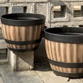thumbnail image 5 of RENACLIPY 1Pack Walnut Finish Flower Pot for Indoor and Outdoor Home Decor Use, 5 of 8
