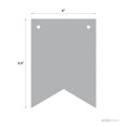 thumbnail image 3 of White Pennant Party Banner Gold Glitter Polka Dots, 3 of 3