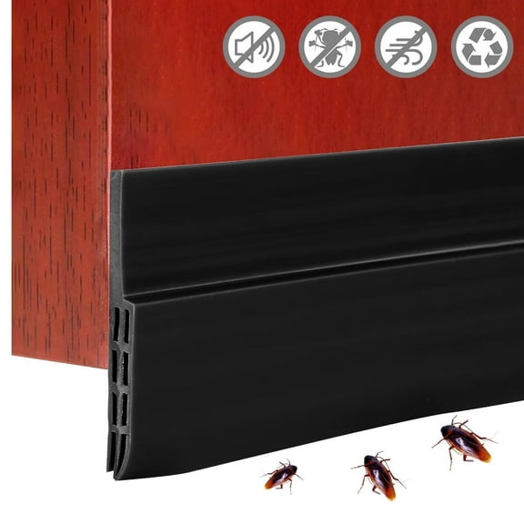 HOTBEST Door Draft Stopper Under Door Seal for Exterior/Interior Doors Door Sweep Strip Under Door Draft Blocker Soundproof Door Bottom Weather Stripping
