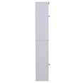 thumbnail image 6 of HOMCOM 67” Wood Free Standing Bathroom Linen Tower Storage Cabinet - White, 6 of 11