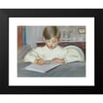 thumbnail image 2 of Paul César Helleu 14x12 Black Modern Framed Museum Art Print Titled - The Drawing Lesson, 2 of 5