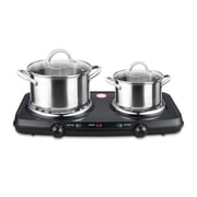 Mainstays Portable Double Burner and Hot Plate, 120V~ 1800W