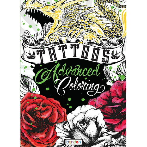 Download Bendon Publishing Tattoos Advanced Coloring Book Walmart Com Walmart Com