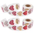thumbnail image 3 of 2 Rolls Love Heart Stickers Valentine's Day Gift Sealing Stickers Label Sticker, 3 of 3