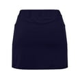 thumbnail image 6 of Endives Women's Shorts Pants Solid Mid Waist Culottes Short Skirts Skinny Pants With Pocket, 6 of 6
