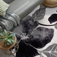 thumbnail image 6 of CAMILSON Solana Non Slip Modern Floral Indoor Area Rug Black/Grey 5x7, 6 of 8
