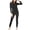 Black, variant on Womens Thermal Underwear Base Layers Pregnant Warm Long Sleeved Long Pants Warm Set Black