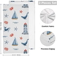 thumbnail image 2 of Dreamtimes Dolphin Hand Towel Set of 2, Highly Absorbent Soft Face Hand Towels for Bathroom, Kitchen, Hotel, Gym and Spa, 14 x 28 Inch, 14 x 28 Inch, 2 of 7