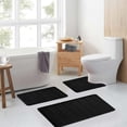 thumbnail image 2 of EAL Bathroom Rugs Memory Foam Bath Mat Set 3 Piece Non-Slip Bath Rugs,Absorbent Shaggy Rugs, Machine Wash,Perfect Plush Bathroom Mats,Bathroom Carpets Set with U-Shaped Toilet Rug-Living Rugs, 2 of 8