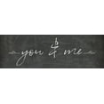 thumbnail image 2 of Adams, Sarah 14x7 White Modern Wood Framed Museum Art Print Titled - You and Me, 2 of 4