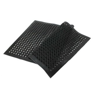 Comfy Feet Black Floor Mat - Extra-Padded, Non-Slip, Anti-Fatigue