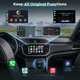 thumbnail image 4 of 2-in-1 Wireless CarPlay Adapter & Android Auto Adapter, Wired to Wireless, Plug & Play Mini USB Adapter, Fast & Stable for iPhone & Android(Black), 4 of 7