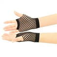 thumbnail image 5 of Bovemsi Gloves for Women Short Fishnet Fingerless Fish Net Mesh Goth 80s Scene Accessories Party Gloves, 5 of 7