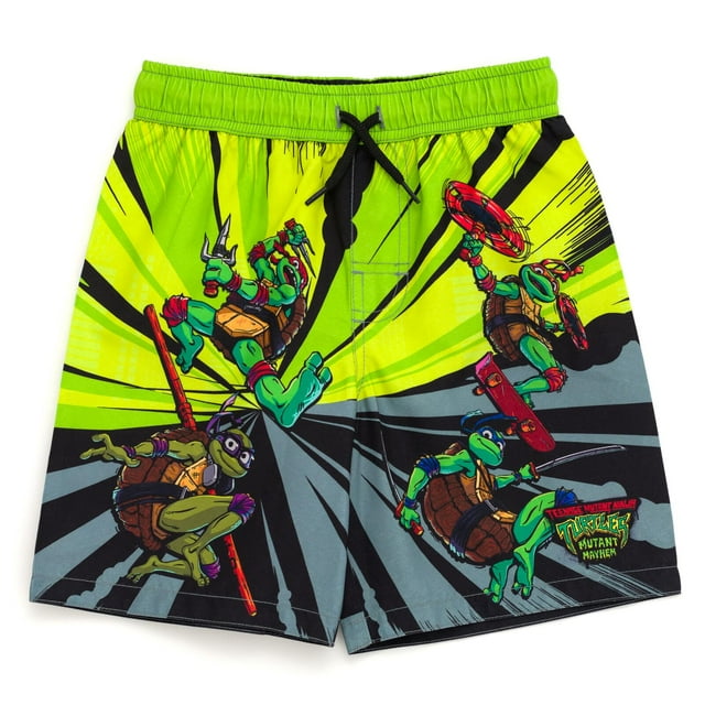Bañador Teenage Mutant Ninja Turtles para niños pequeños, color verde