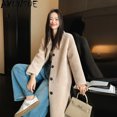 thumbnail image 2 of Elegante chaqueta de esquileo larga AYUNSUE para mujer, abrigo de invierno 100 % lana, ropa de mujer, abrigos de piel de moda, chaqueta femenina, 2 of 5