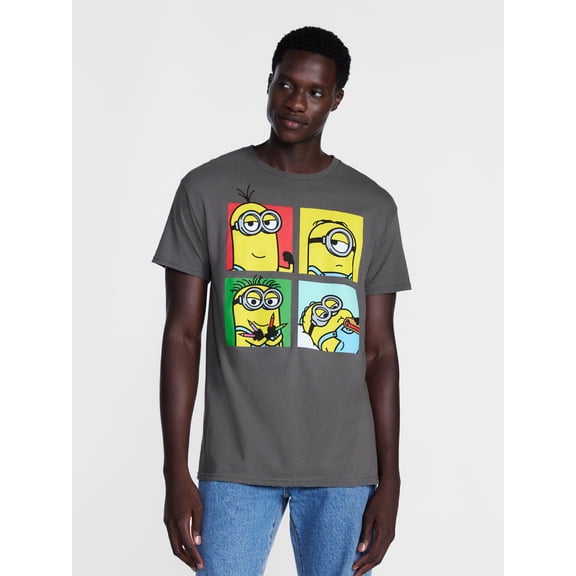 Despicable Me Men's and Big Men’s Minions Graphic Cotton Tee, Sizes S-3XL