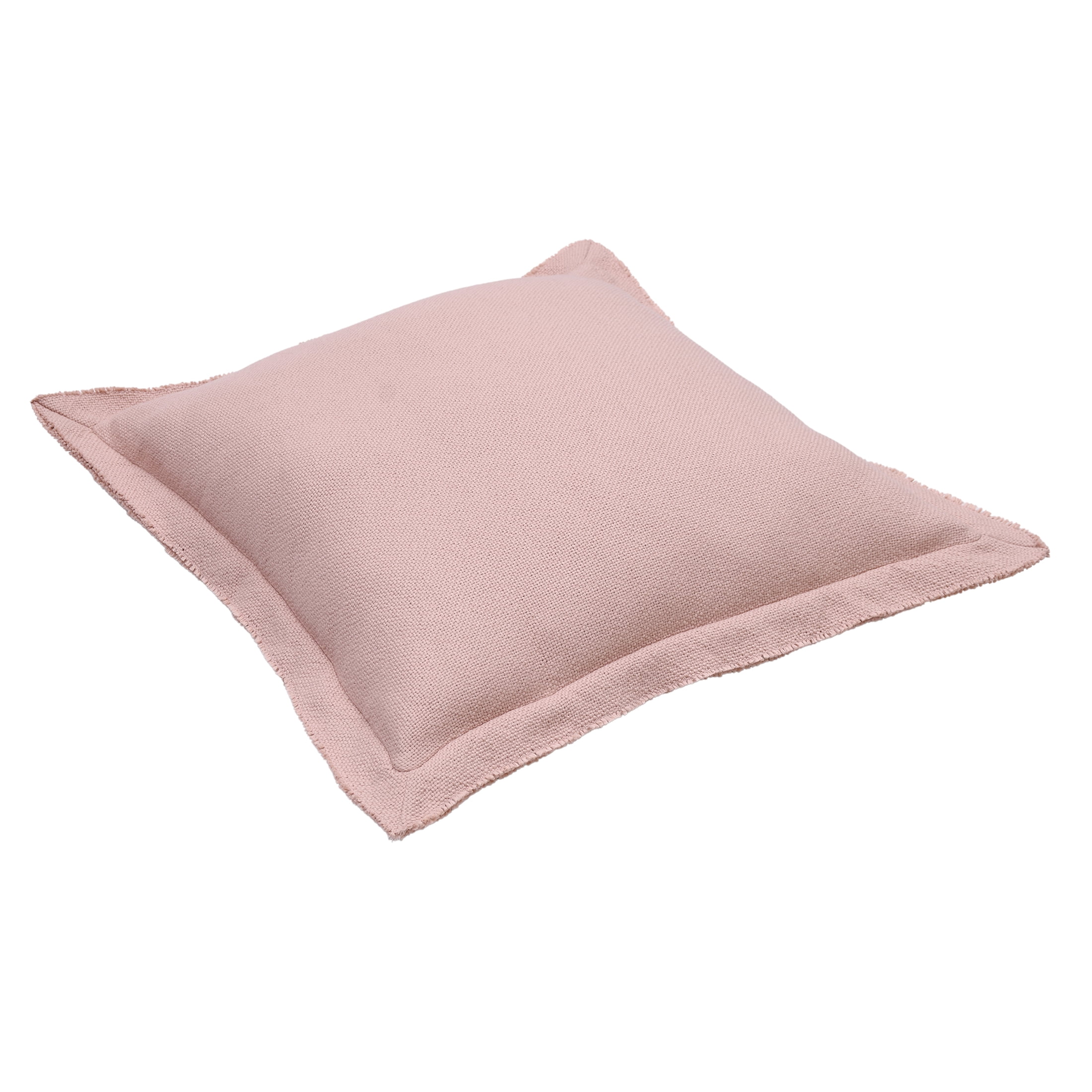 Better Homes & Gardens 24" x 24" Blake Bi-Flange Throw Pillow Cover, Antique Blush