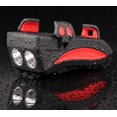 thumbnail image 4 of Soporte para teléfono móvil con luz para bicicleta, soporte para teléfono móvil 4 en 1 para bicicleta, faro LED para bicicleta, cargador USB con bocina, resistente al agua para teléfonos, 4 of 7