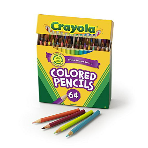 Crayola Colored Pencils, 64 Count, Vibrant Colors - Walmart.com ...