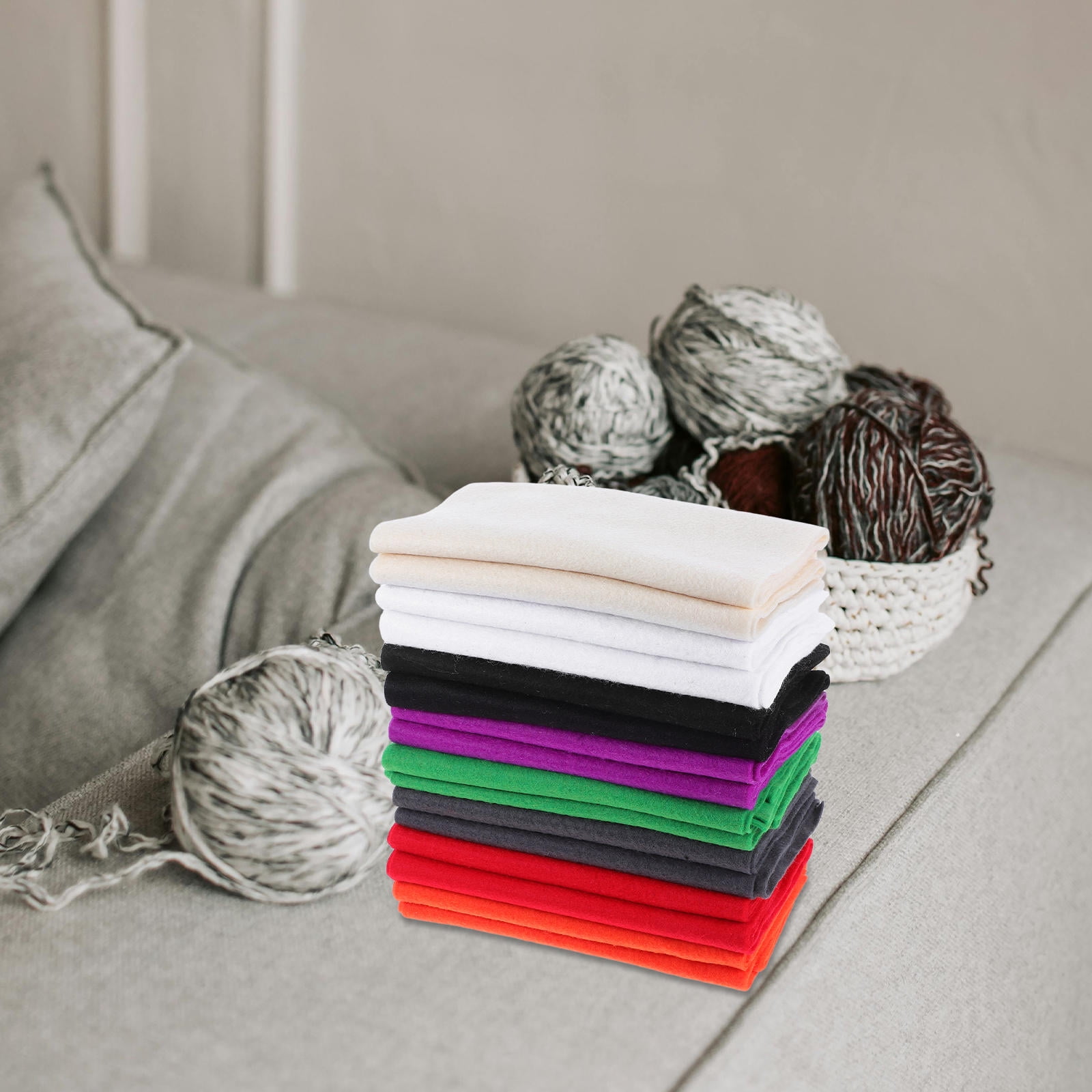 OUNONA 16pcs Craft Felt Sheets For Diy Projects Sewing And School Crafts Versatile Material For Creative Handmade Designs
