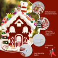 thumbnail image 4 of Costway Ceramic Village House Hand-Painted Decor Christmas w/ 44 Multicolored Lights, 4 of 10