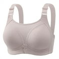 thumbnail image 5 of mgoYE Women's Full Coverage Plus Size Comfort Minimizer Bra Wirefree Padded(Beige,42), 5 of 5