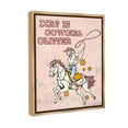 thumbnail image 4 of Stupell Industries Dirt Is Cowgirl Glitter Animals & Insects Painting Brown Floater Framed Canvas Art Print Wall Art, 17 x 21, 4 of 10