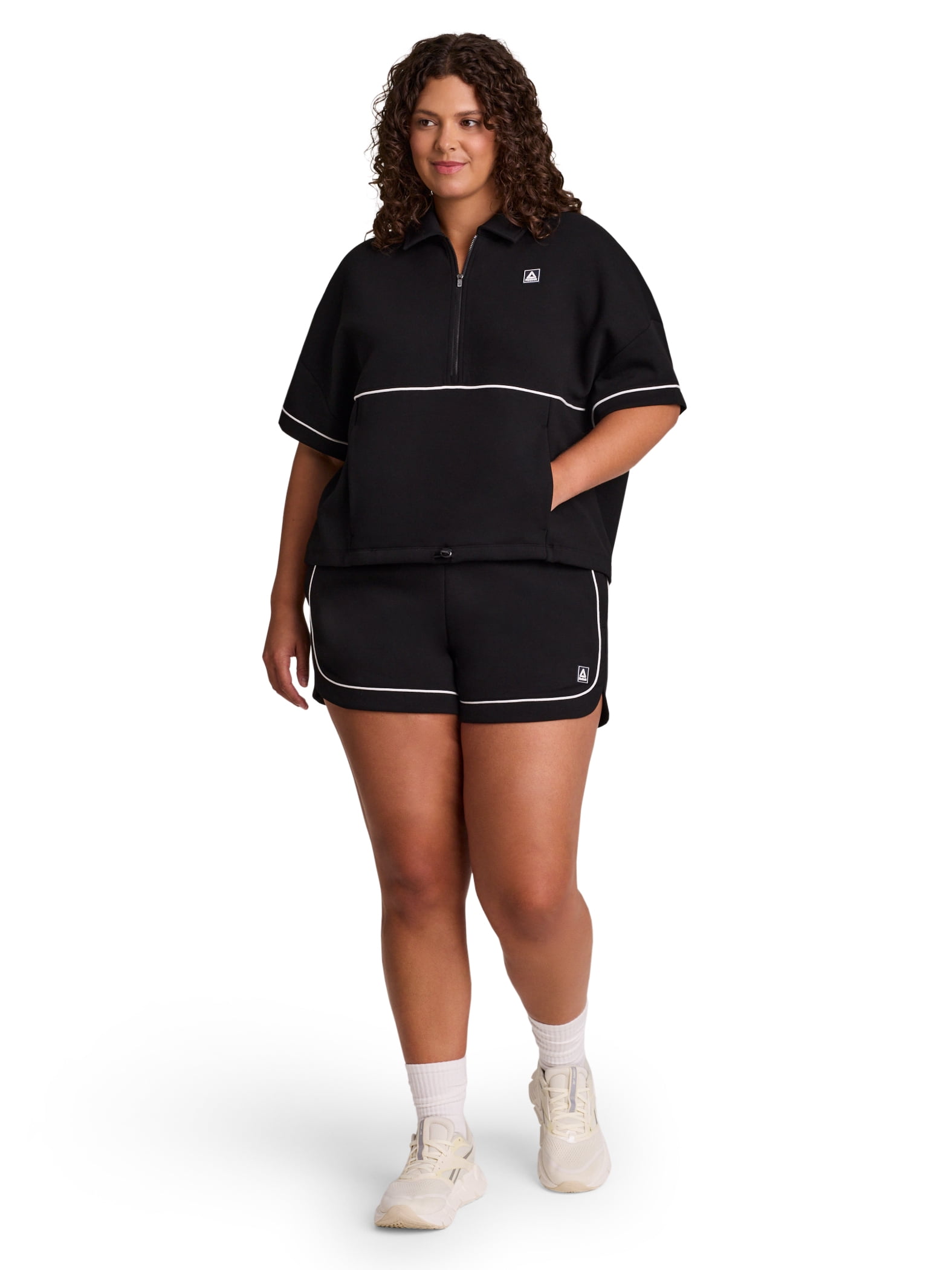 Reebok Women's Team Player Short Sleeve Oversize Pullover, Sizes XS-4X