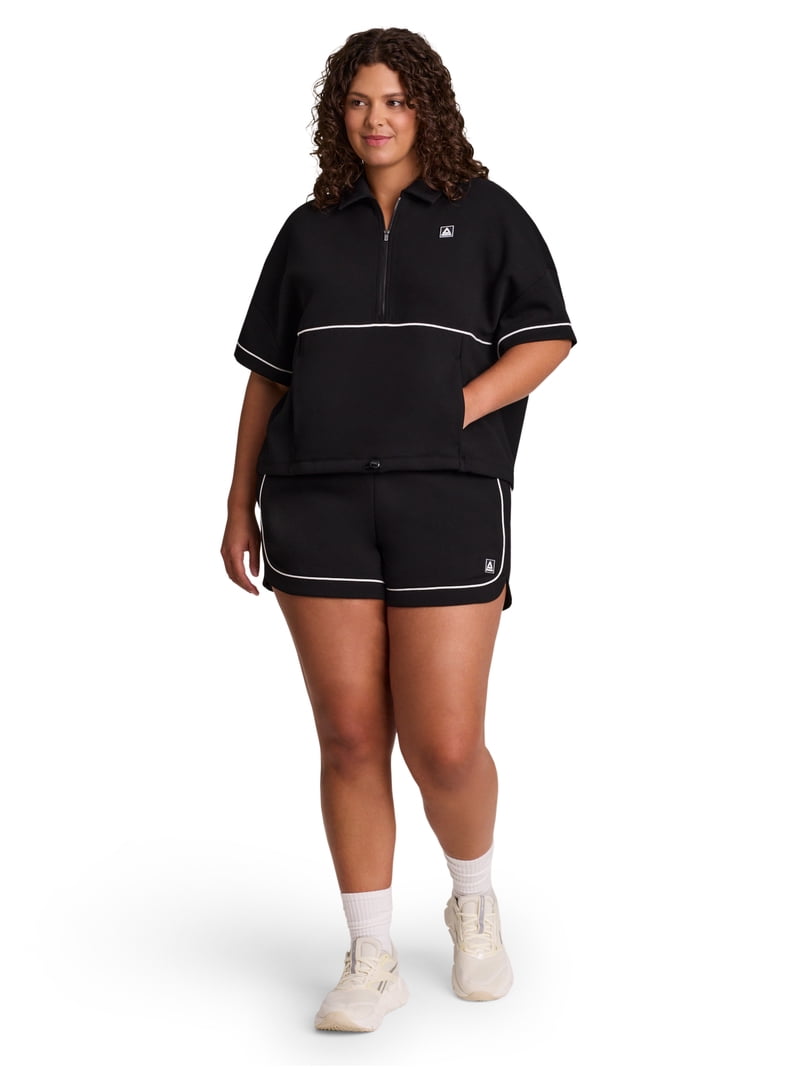 Reebok Women's Team Player Short Sleeve Oversize Pullover, Sizes