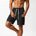 thumbnail image 3 of EOYWHK Mens Work Shorts with Pockets Elastic Waist Stretchy Work Shorts for Men Soft Lightweight Breathable for Casual Lounge Home Black, Size XL, 3 of 7