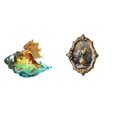 thumbnail image 1 of Figura de de cristal, animal marino, arte decorativo, artesanía, estatua, adorno, marco de fotos, marco de resina, diseño vintage, arte, manu, 1 of 8