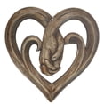 thumbnail image 1 of Manos De Madera Decoración De Pared Mano De Obra Fina Decoración De Pared Adorno Corazón Arte De Pared Escultura Corazón Acabado De Madera Para Pared Hogar Sala De Estar Speravity HA013151-00, 1 of 6