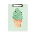 thumbnail image 1 of Green Oatmeal Ice  Illustration Clipboard Folder Writing Pad Backing Plate A4, 1 of 4