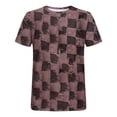 thumbnail image 4 of Xdzjlr T-Shirt Homme Tenue Quotidienne Coupe Ajustée Col Rond Tee Respirant T-Shirts Homme, TG, 4 of 5