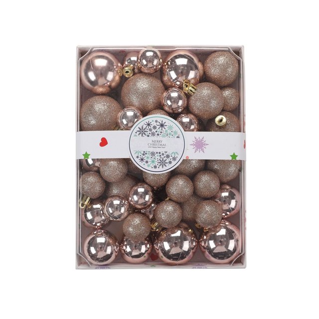 Teissuly Christmas Decorations, Christmas Tree Pendants, Christmas Balls, Bright Colored Balls 42PCS(3cm/4cm/5cm) Teissuly WER202311212835
