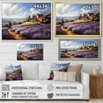 thumbnail image 4 of Designart "Country Charm Lavender landscapes" Landscapes Floater Framed Canvas Art Print, 4 of 7