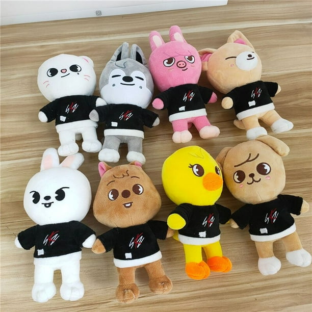 Skzoo Plush Toys Stray Kids Cartoon Soft Stuffed Animal Plushies Doll Kawaii Companion for Kids Adults Fans heqiyong LED