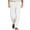 White, variant on HNMKIU Men's Casual Pants Comfortable Elastic Waist Loose Fit Wide Leg Stylish Front Pocket Design for Everyday Wear