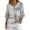 Bamboo Ink Print, variant on 3/4 Sleeve Imitation Linen-Like Blouse for Spring Daily Wear, Button Down Casual Women's Imitation Linen-Like Blouse Top, Cheetah Palm Toile Print, Size Medium