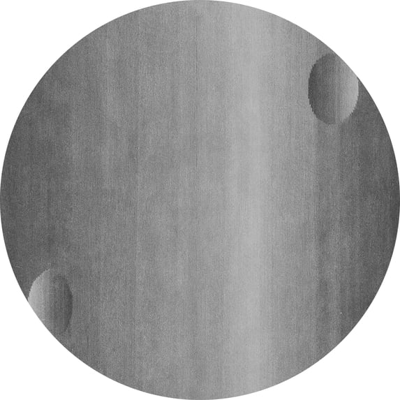 Ahgly Company Indoor Round Abstract Gray Modern Area Rugs, 6' Round