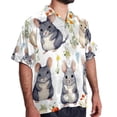 thumbnail image 2 of Tmall Men's Short Sleeve Poplin Shirt, Casual Button Down Shirts, Printed Summer Beach Shirt, Unisex Casual Button Down Top, 2 of 6